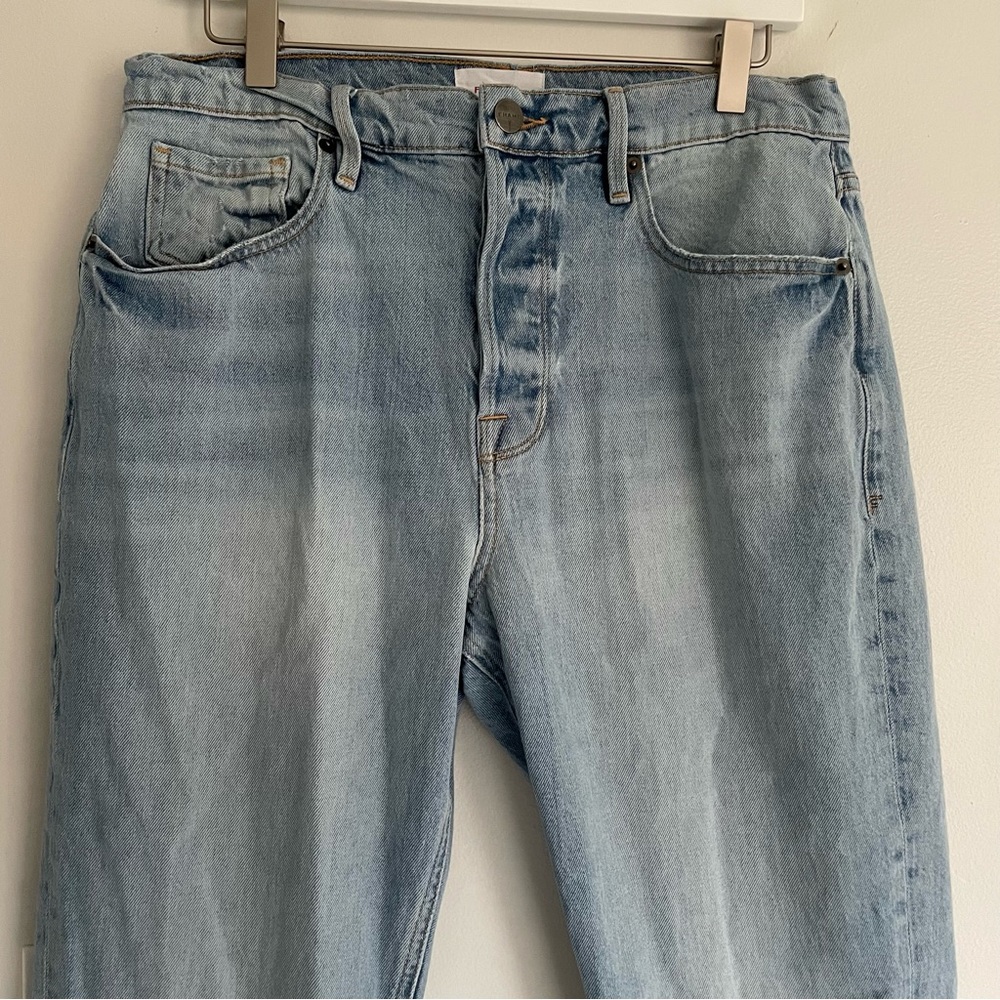 FRAME Denim Heritage Le Original Straight Leg High Rise Artesia Sand - Picture 6 of 15